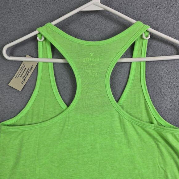 American Eagle Outfitters Favorite Tank Top Women's Small Neon Green Beach Palm - Picture 9 of 9